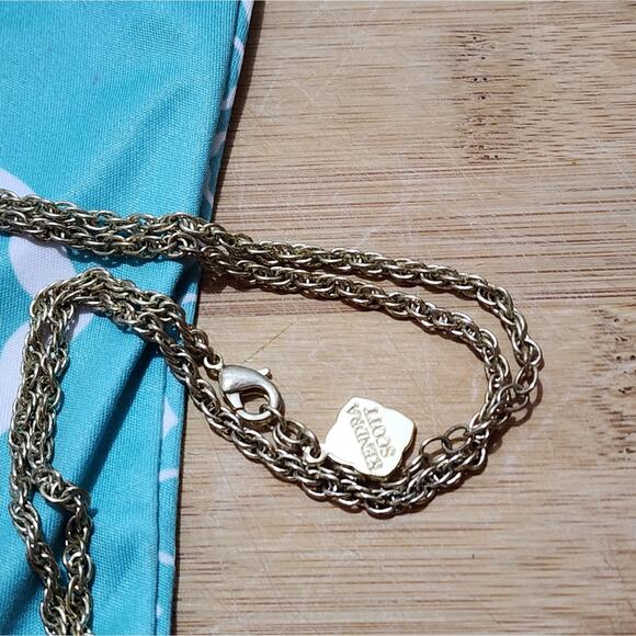 Kendra‎ scott Rayne whitel and gold necklace - Picture 6 of 11